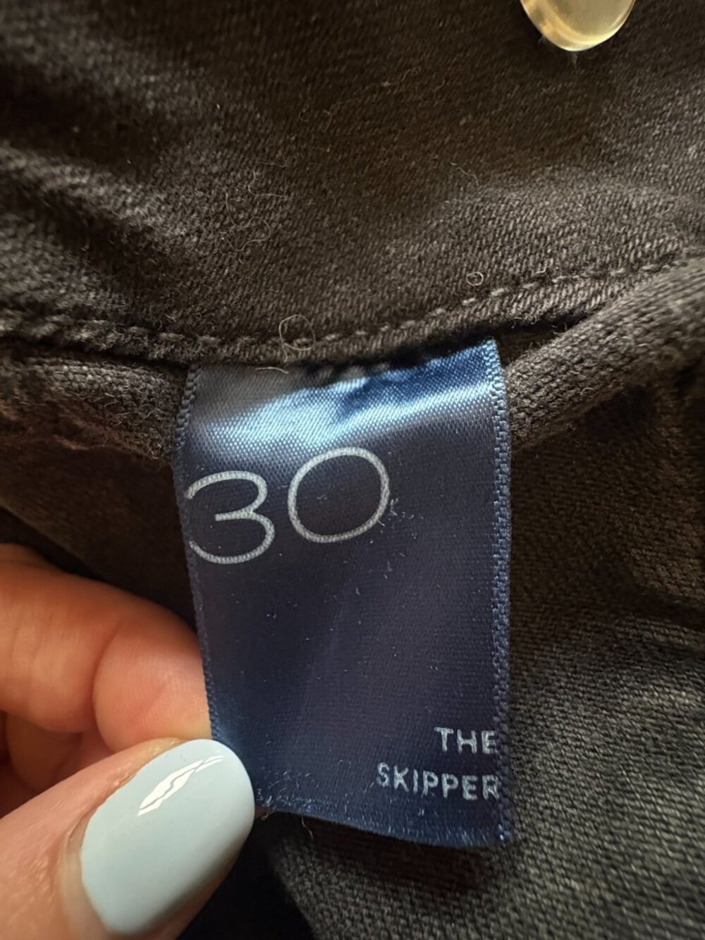 Anthropologie Pilcro The Skipper Cropped Stretch Black Jean - Size 30 - Sailor - Picture 3 of 4